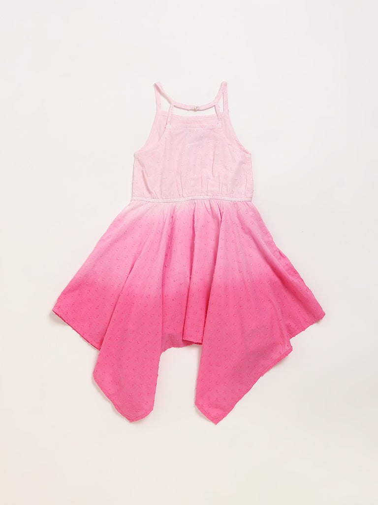 HOP Kids Pink Asymmetric Dress