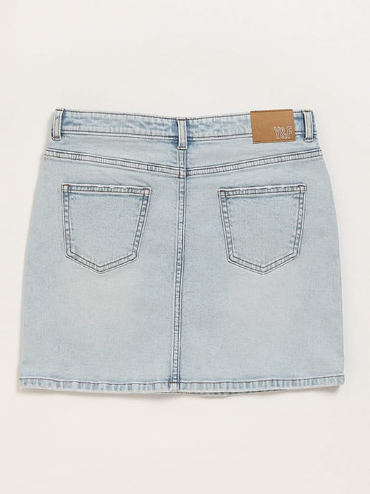 Y&F Kids Blue Denim Skirt