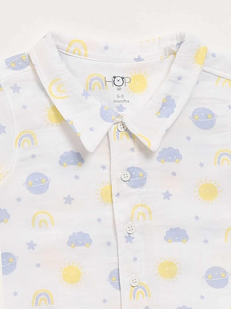 HOP Baby Yellow Shirt & Shorts Set