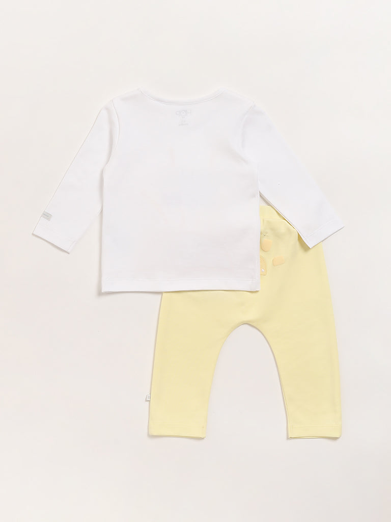 HOP Baby Yellow T-Shirt & Pants Set