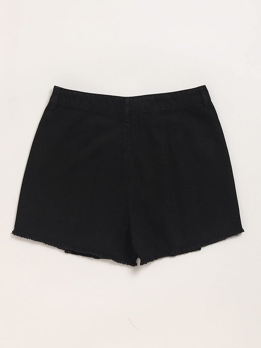 Y&F Kids Black Flare Skorts