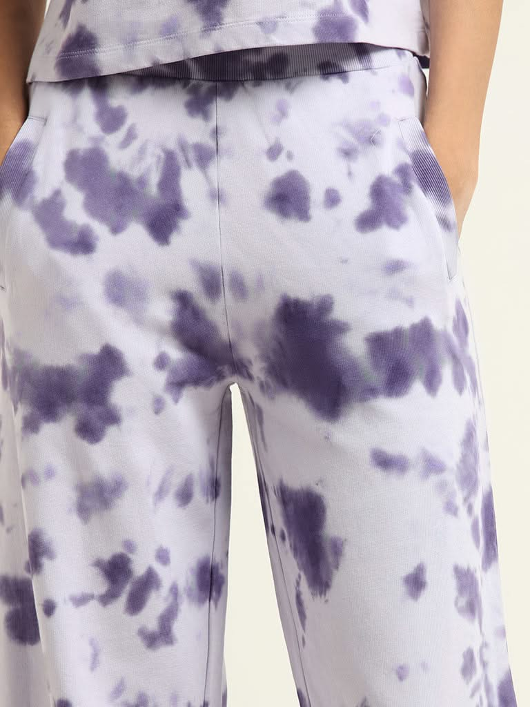 Studiofit Lavender Tie-Dye Joggers