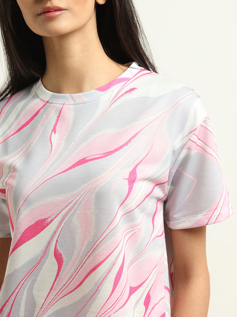 Studiofit Multicolor Printed T-Shirt