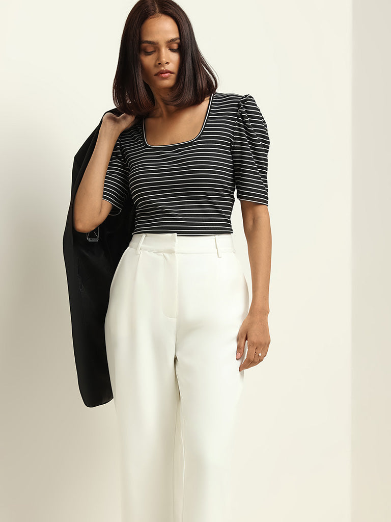 Wardrobe Black Striped Top