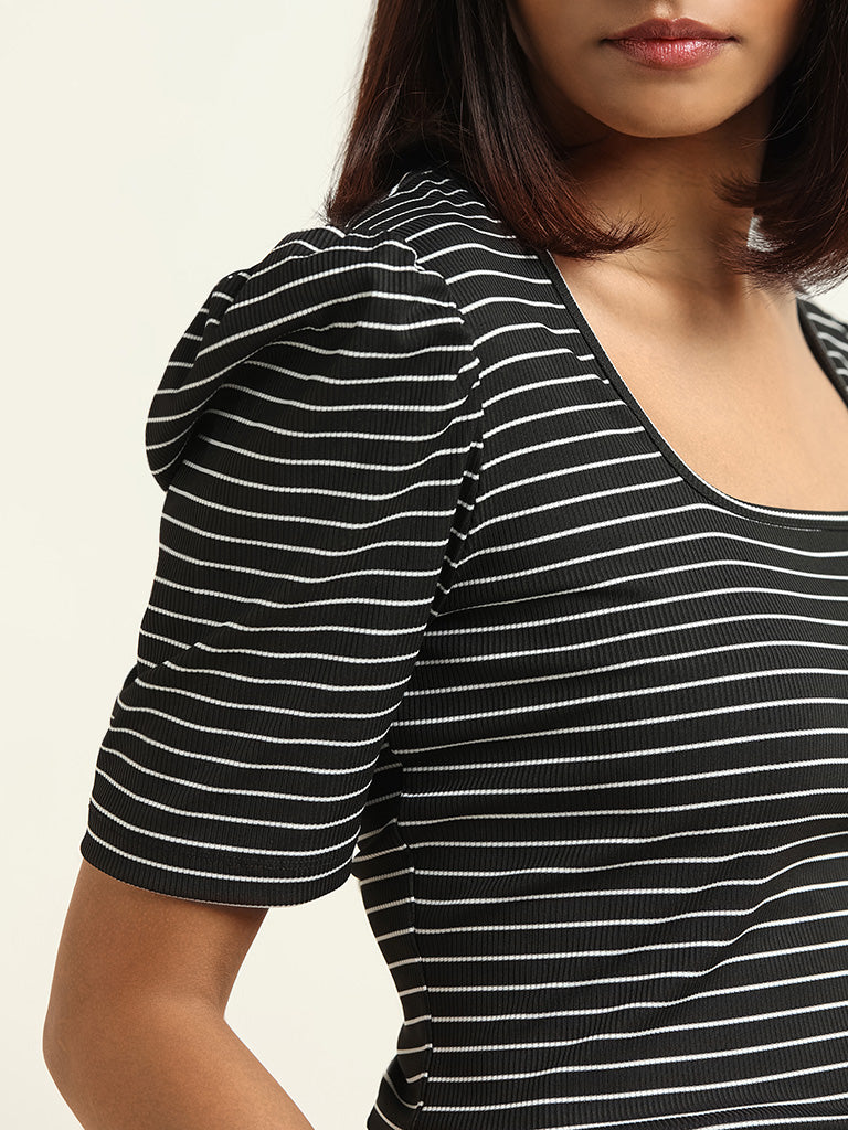 Wardrobe Black Striped Top