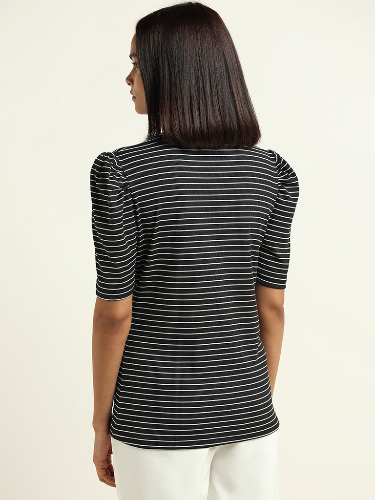 Wardrobe Black Striped Top