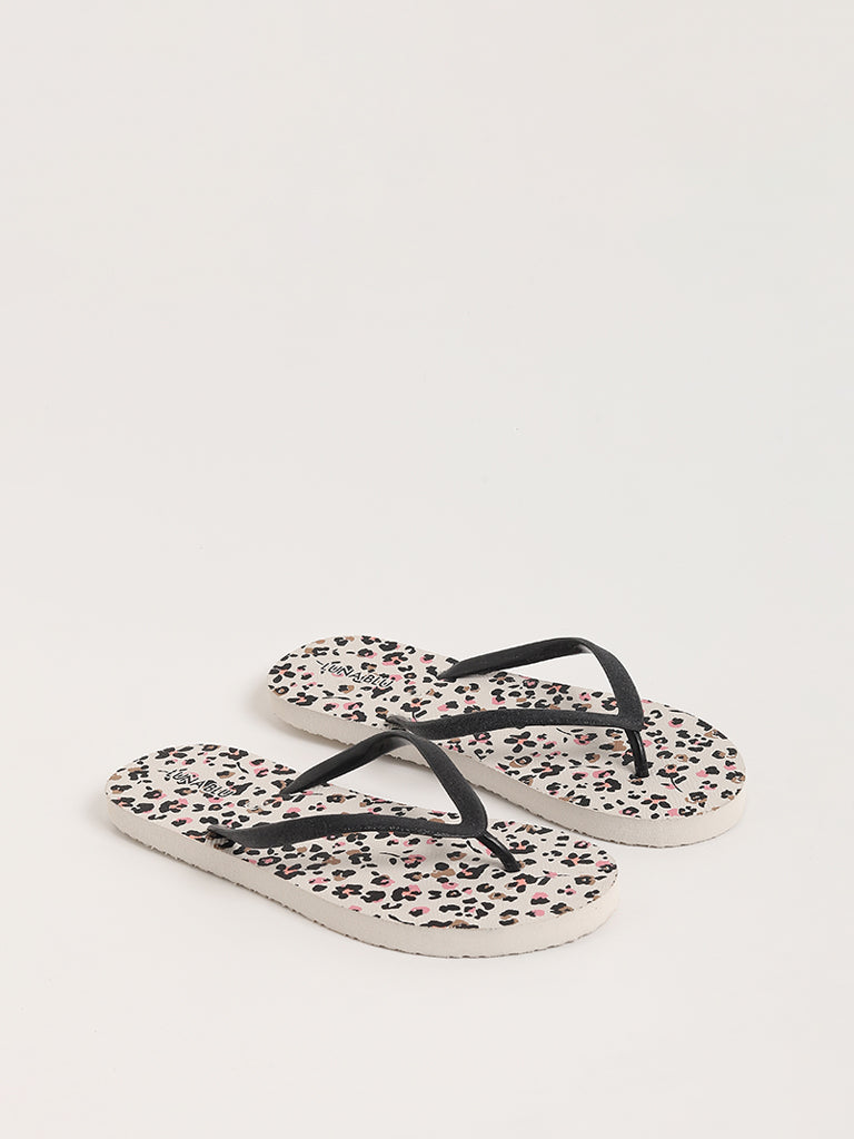 LUNA BLU Pink Floral Flip-Flop