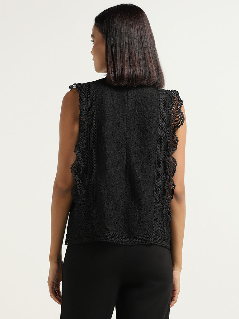 Wardrobe Black Lace Top