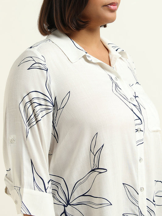 Gia White Asymmetric Shirt