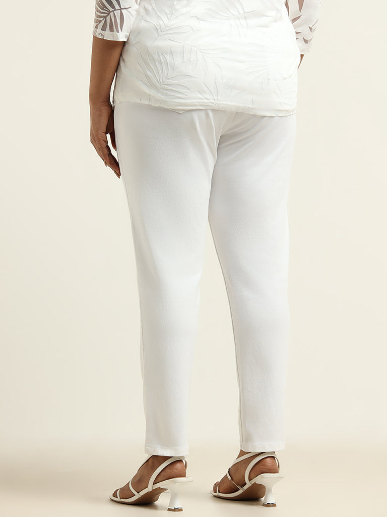 Gia Denim White Slim Fit Jeggings