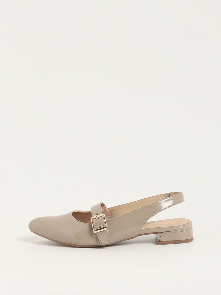 LUNA BLU Taupe Mary Jane Shoes