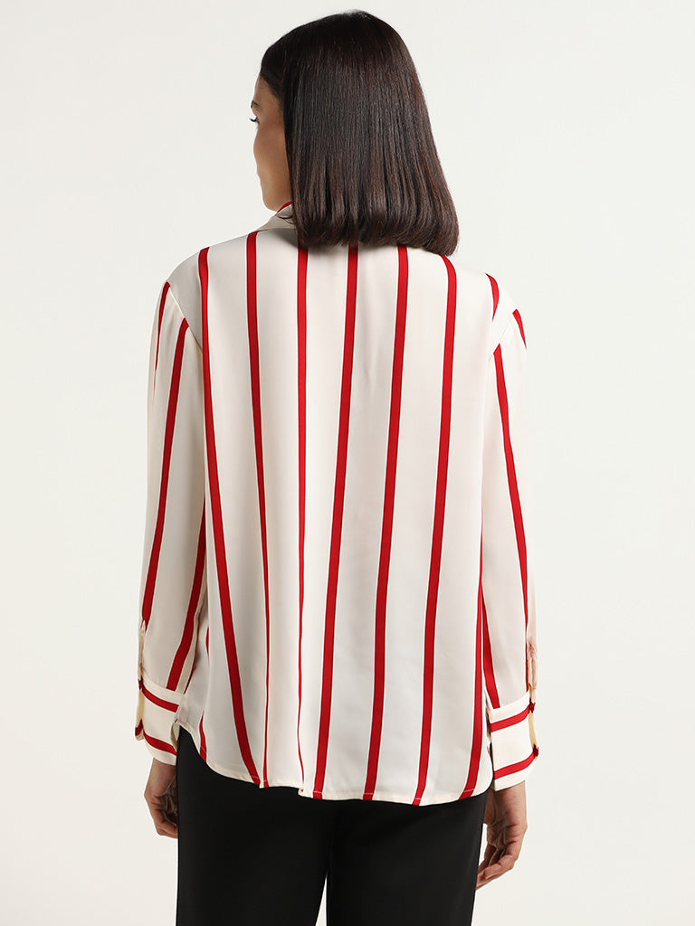 Wardrobe Red Striped Shirt