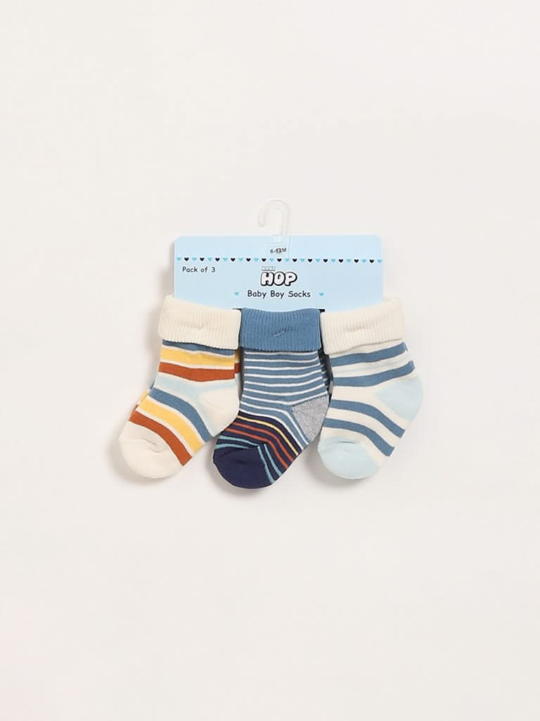 HOP Baby Multicolour Socks - Pack of 3