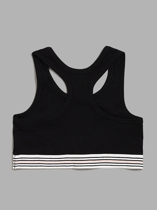 Y&F Kids Black Crop Tank Top