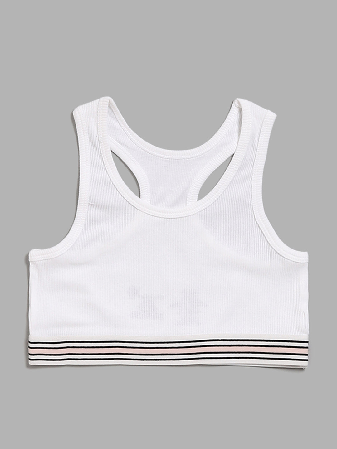 Y&F Kids White Crop Tank Top