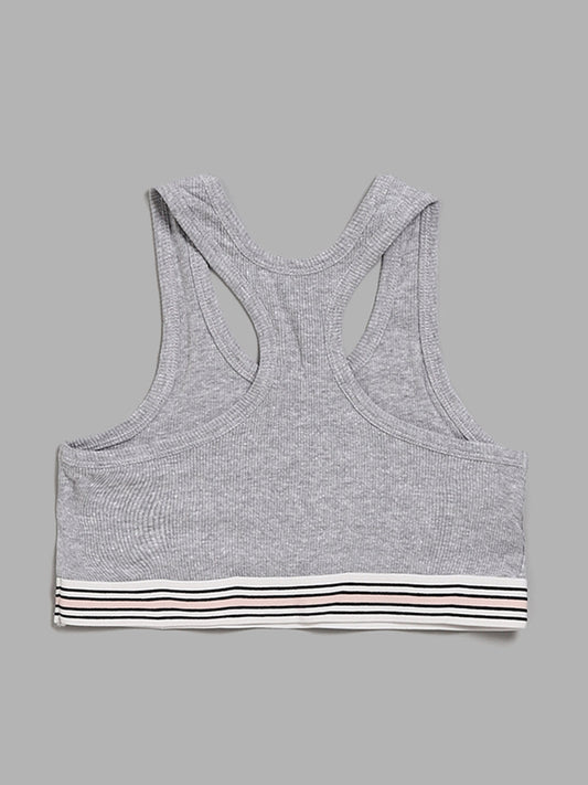 Y&F Kids Grey Crop Tank Top