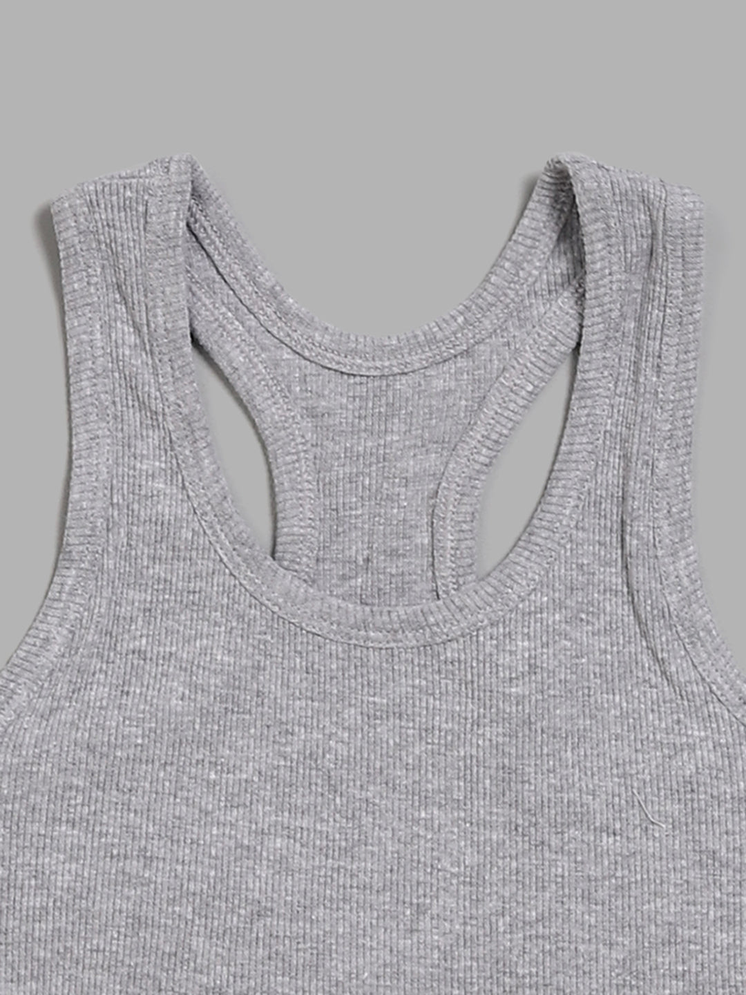 Y&F Kids Grey Crop Tank Top