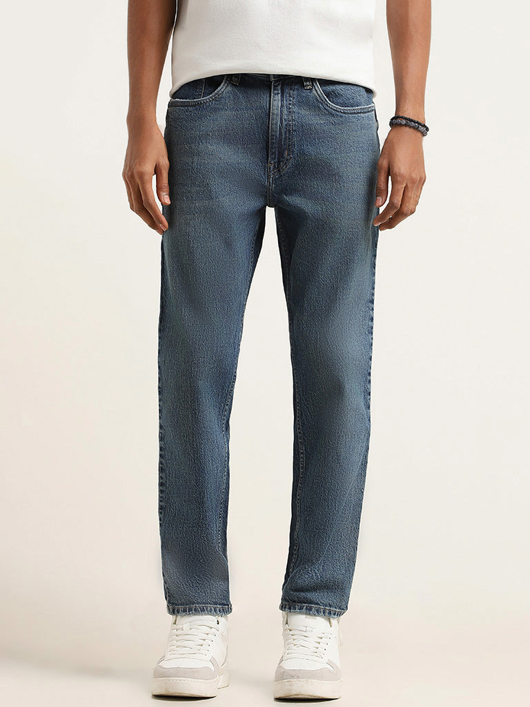 Nuon Blue Slim - Fit Mid - Rise Jeans