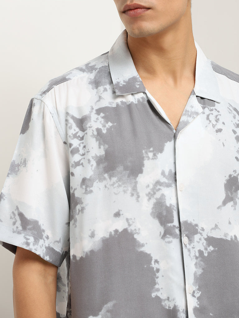 Nuon Grey Tie-Dye Shirt