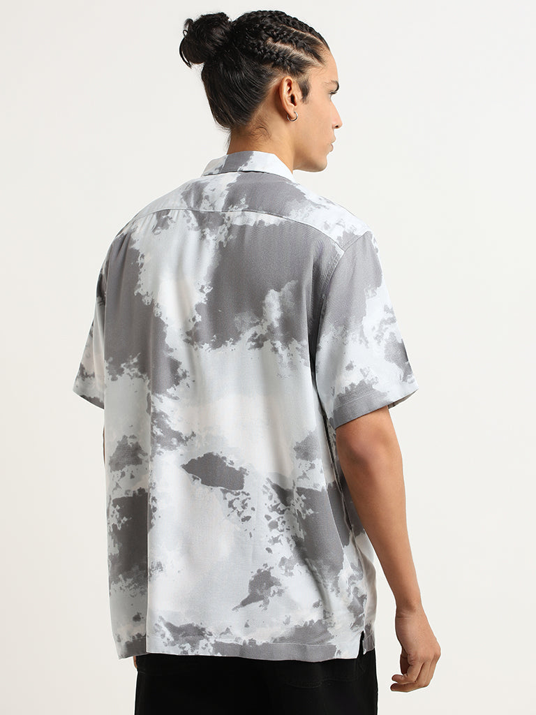 Nuon Grey Tie-Dye Shirt