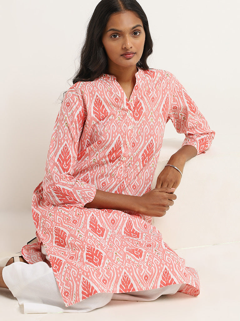 Utsa Coral Printed Kurta