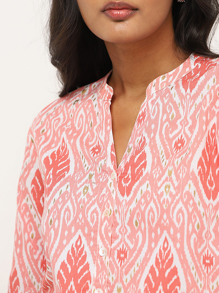 Utsa Coral Printed Kurta