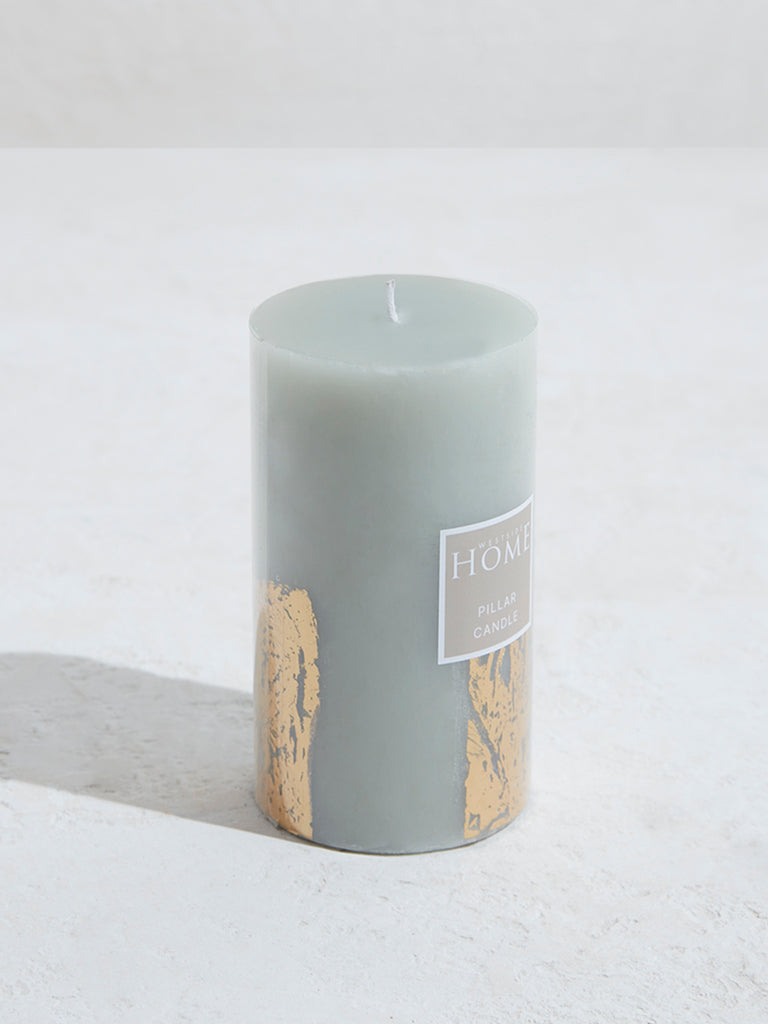 Westside Home Mint Pillar Candle-Large