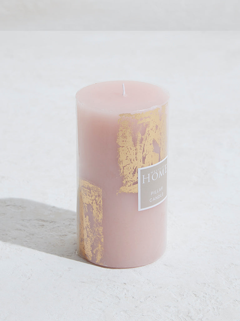 Westside Home Pink Pillar Candle-Large