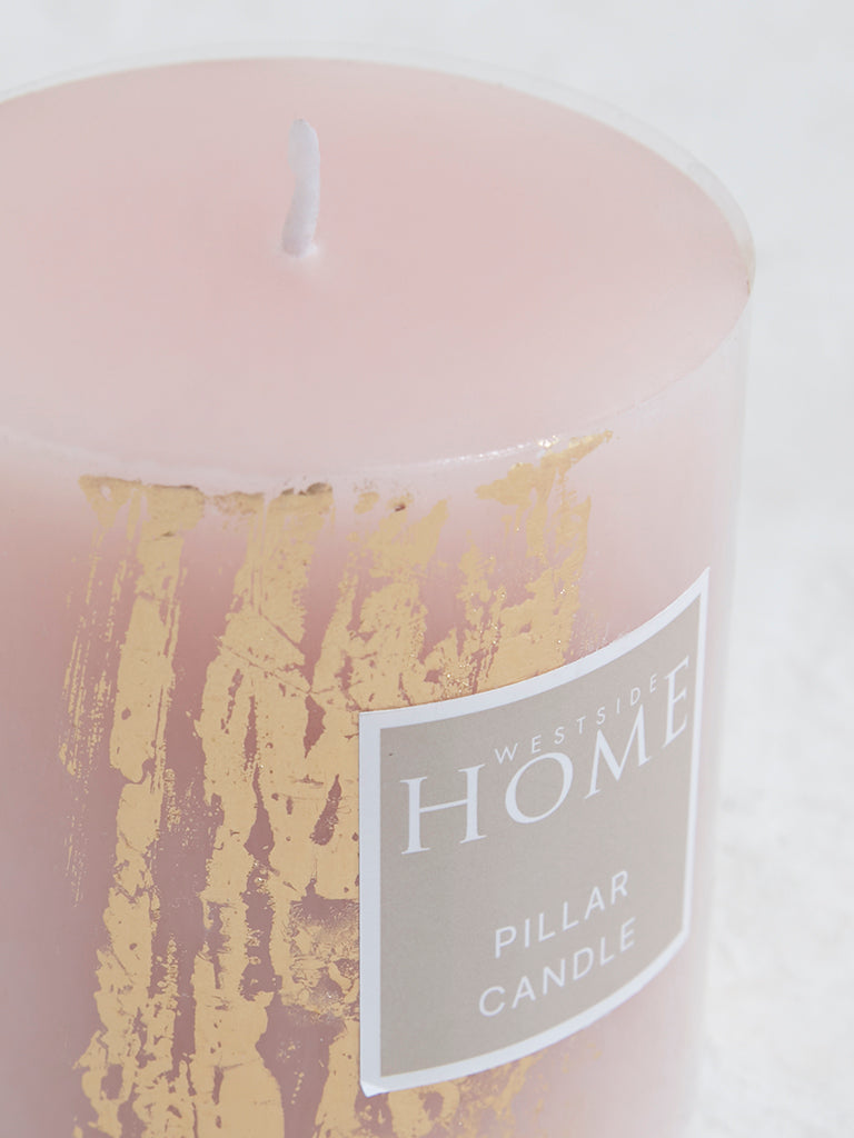 Westside Home Pink Pillar Candle-Small