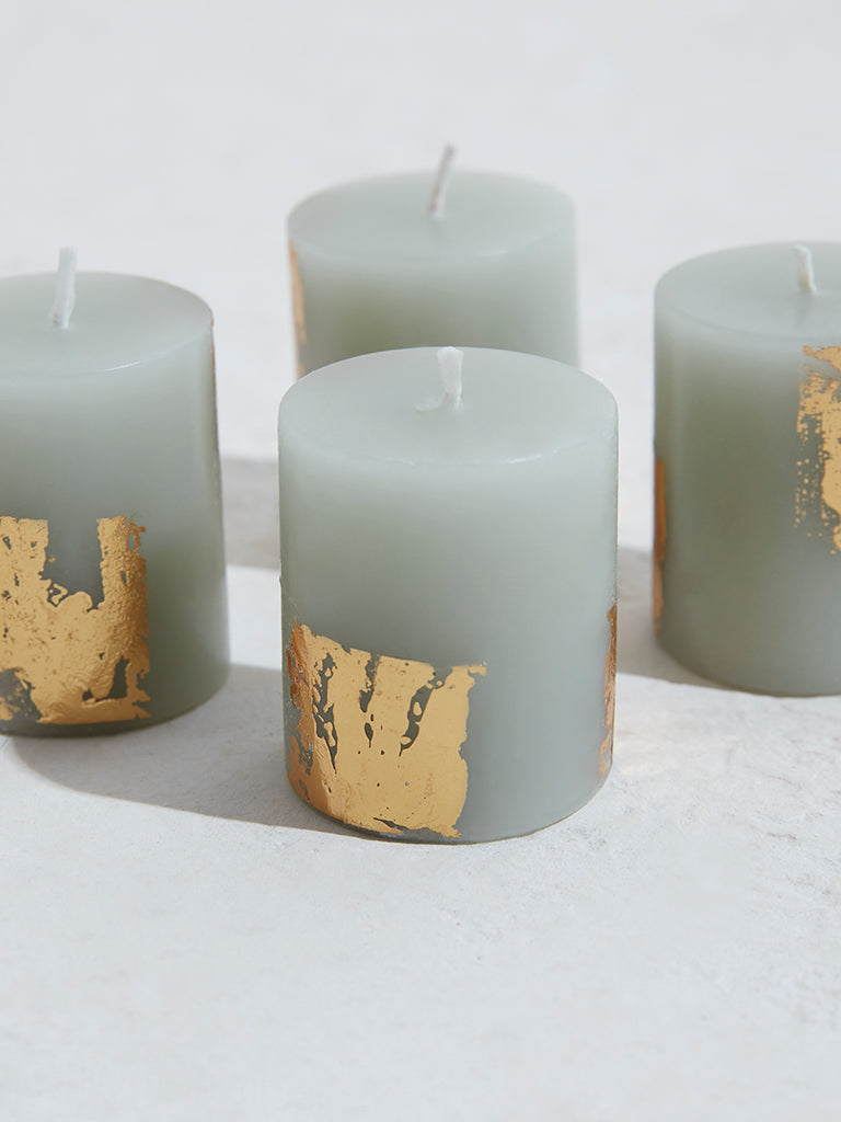 Westside Home Mint Votive Candles (Set of 4)