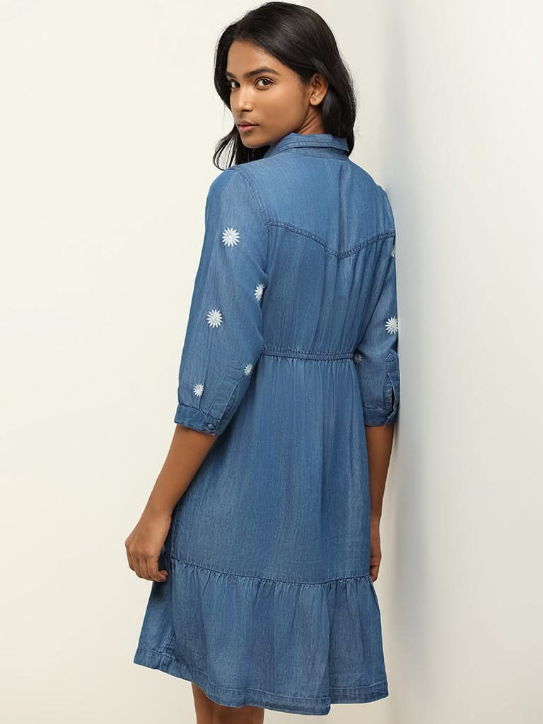 LOV Blue Denim Dress