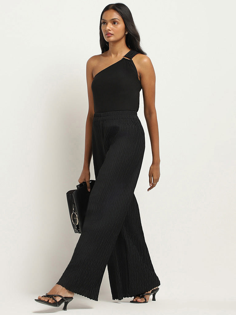 Wardrobe Black Pleated Trousers