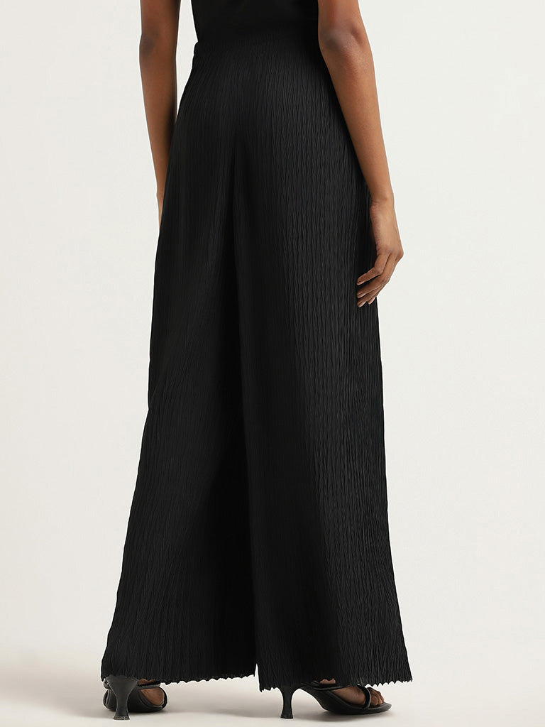 Wardrobe Black Pleated Trousers