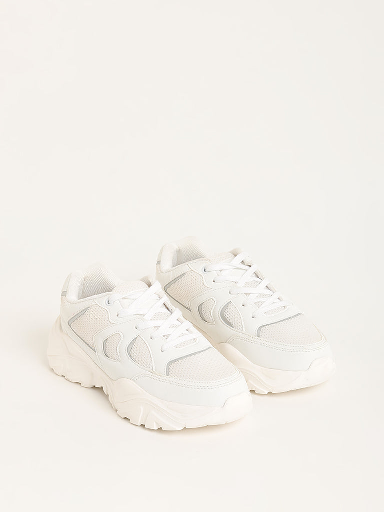 LUNA BLU White Chunky Sneakers