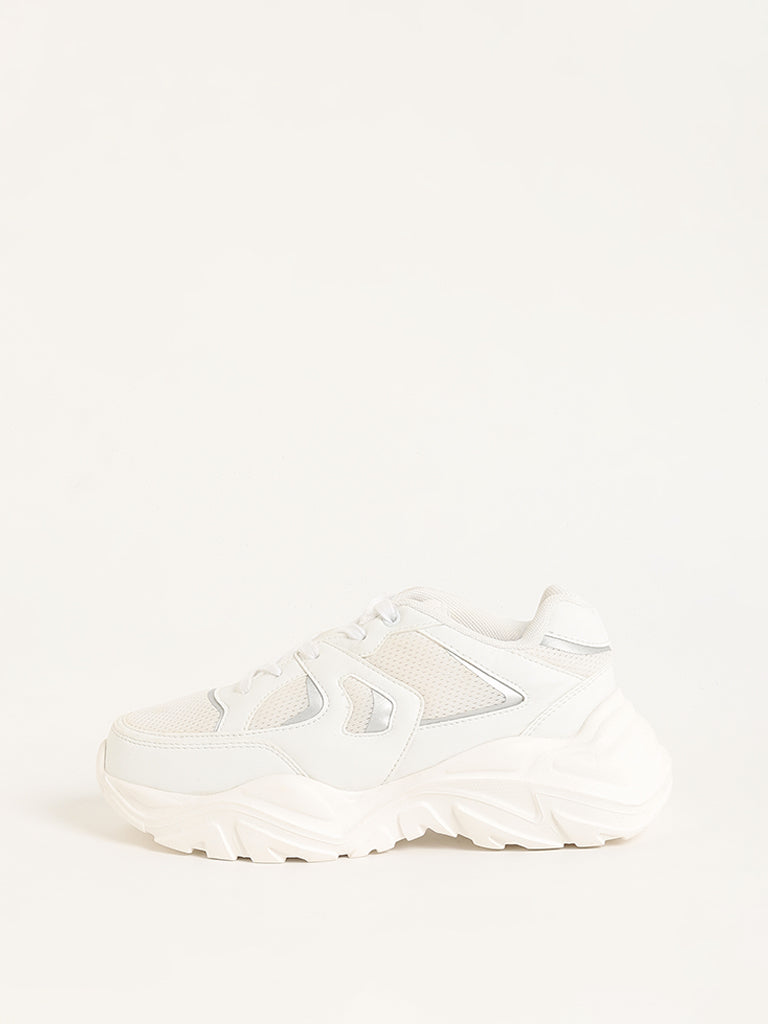 LUNA BLU White Chunky Sneakers