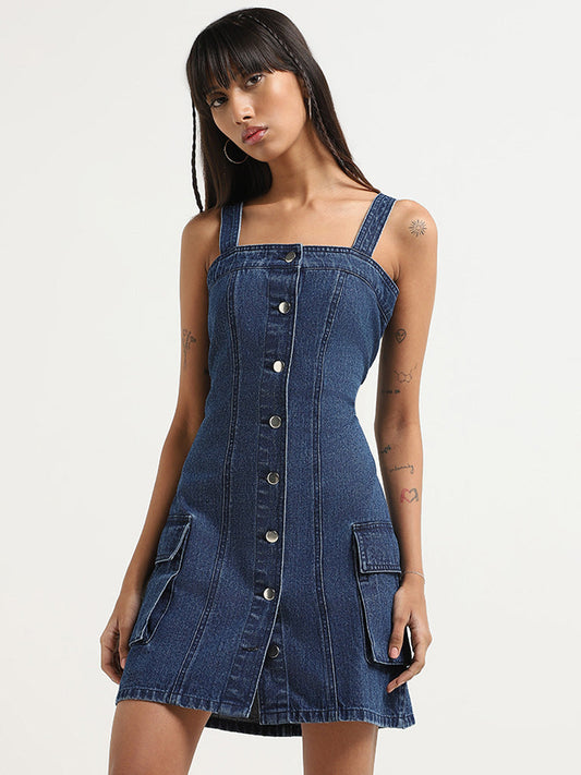 Nuon Blue Denim Dress