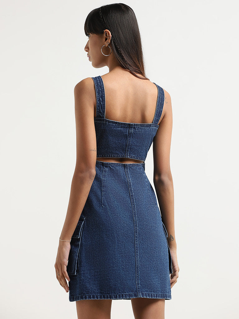 Nuon Blue Denim Dress