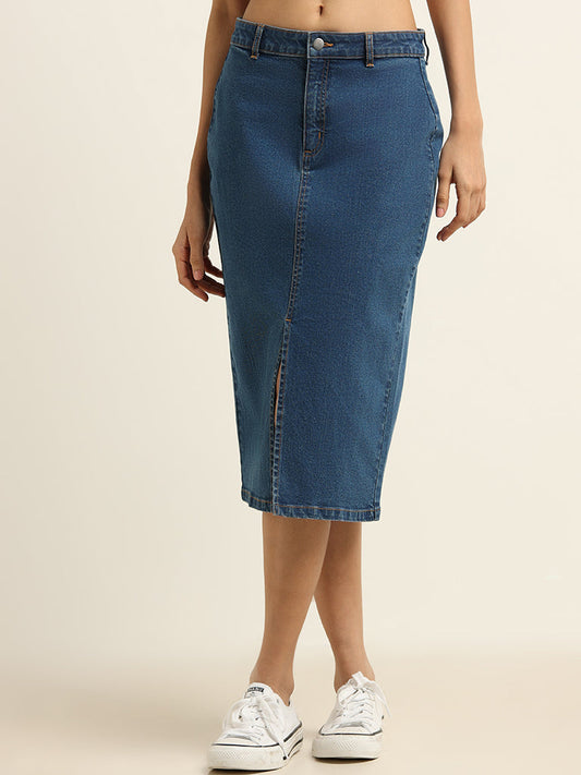 Nuon Blue Denim Skirt