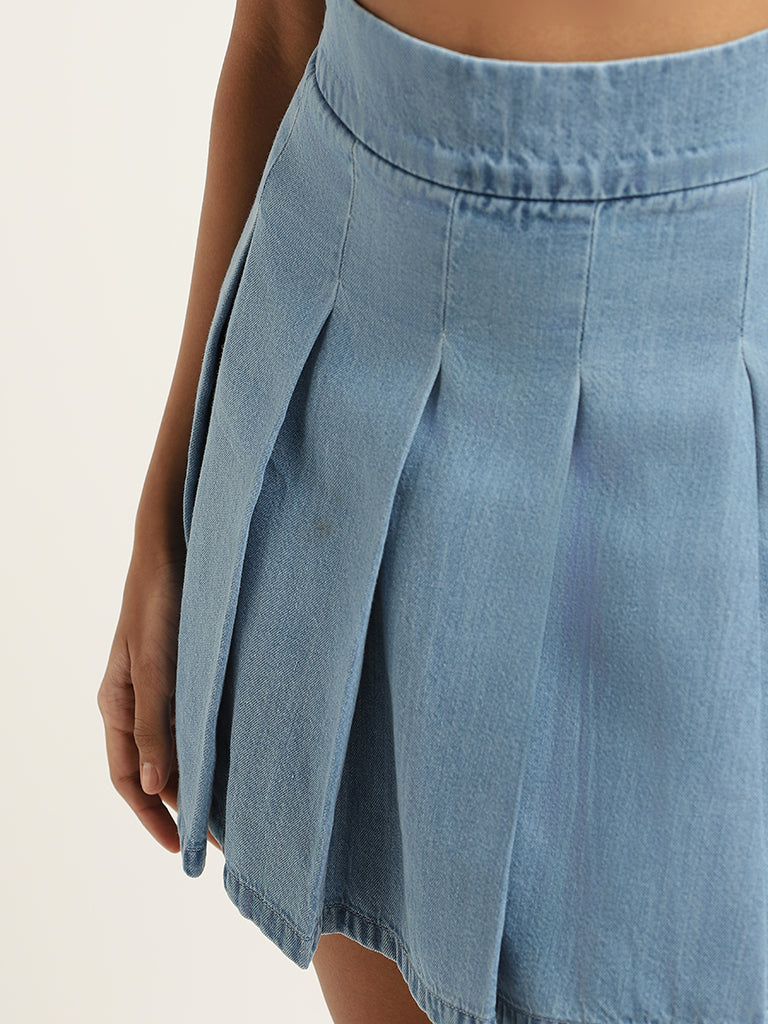 Nuon Blue Denim Skirt