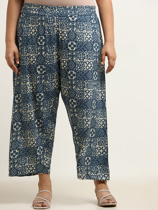 Diza Indigo Wide Leg Pants