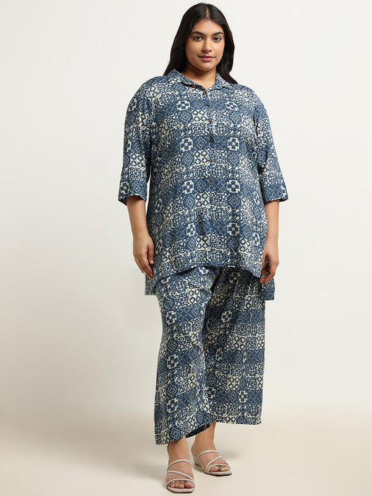 Diza Indigo Wide Leg Pants