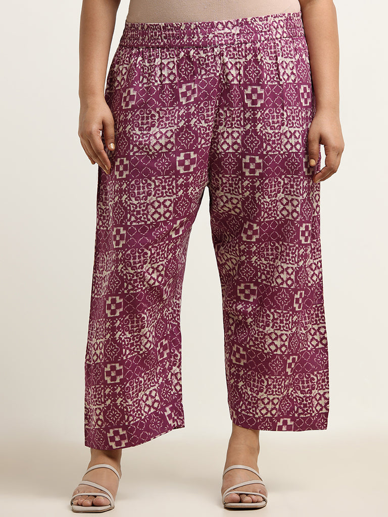 Diza Pink Wide Leg Pants