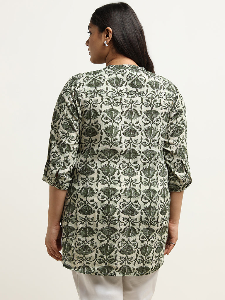 Diza Green Printed Kurti