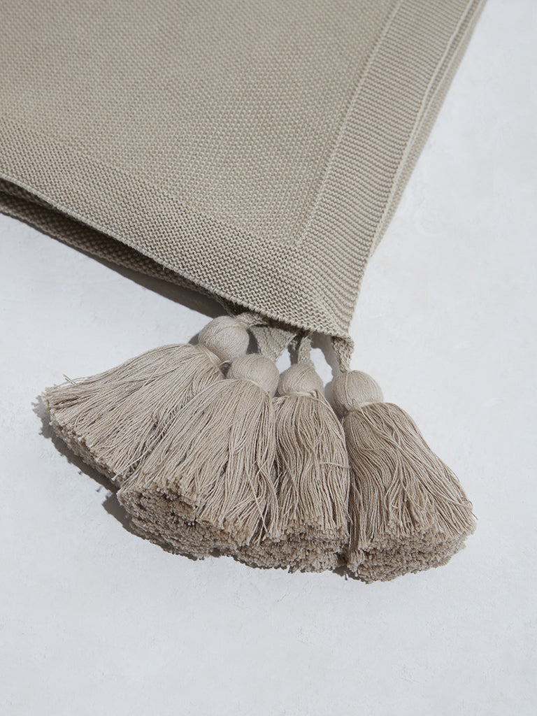 Westside Home Single Oat Melange Throw