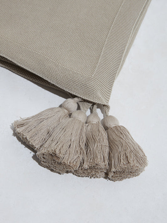 Westside Home Single Oat Melange Throw