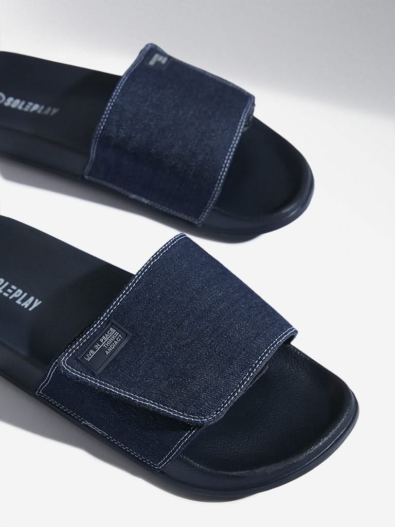 SOLEPLAY Navy Pool Slides