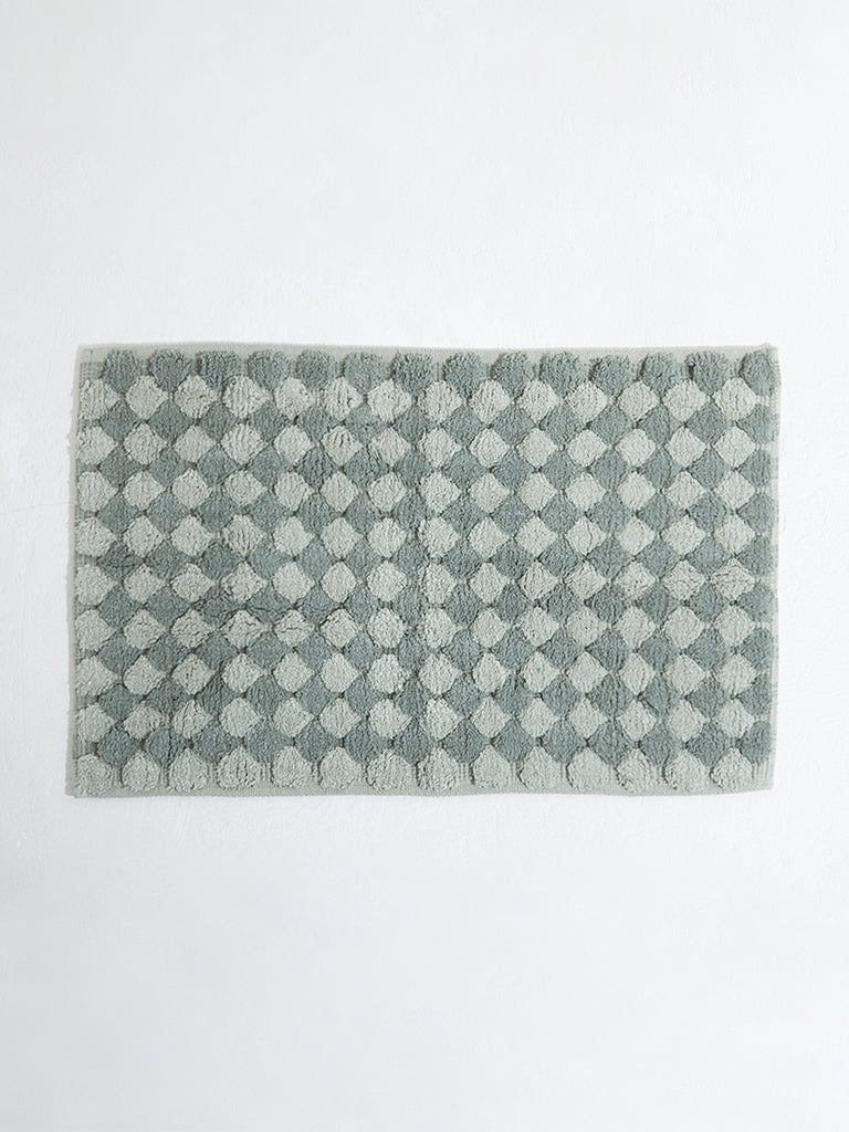 Westside Home Green Popcorn Textured Bathmat