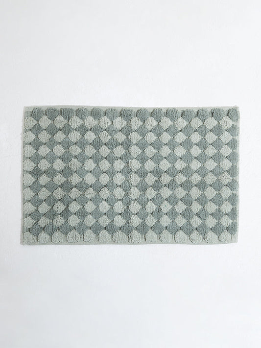 Westside Home Green Popcorn Textured Bathmat