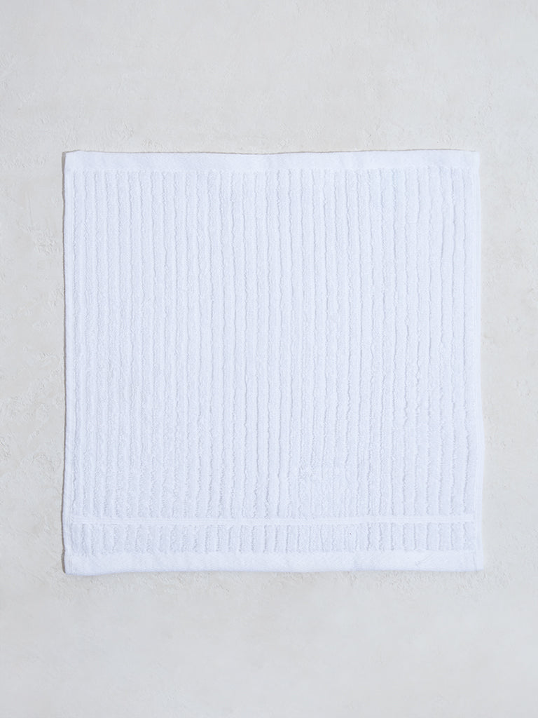 Westside Home White Face Towels (Set of 2)