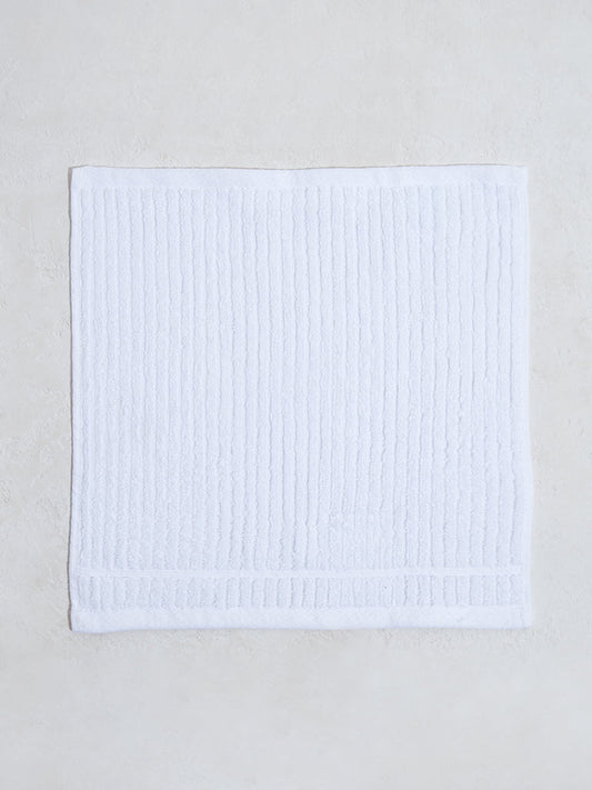 Westside Home White Face Towels (Set of 2)